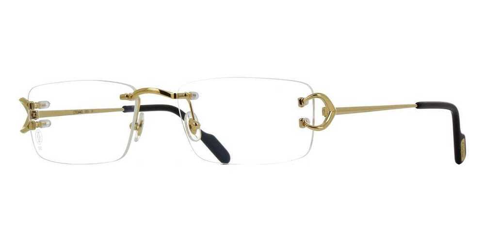 NWT Cartier CT0344o-003 Gold 56mm Glasses